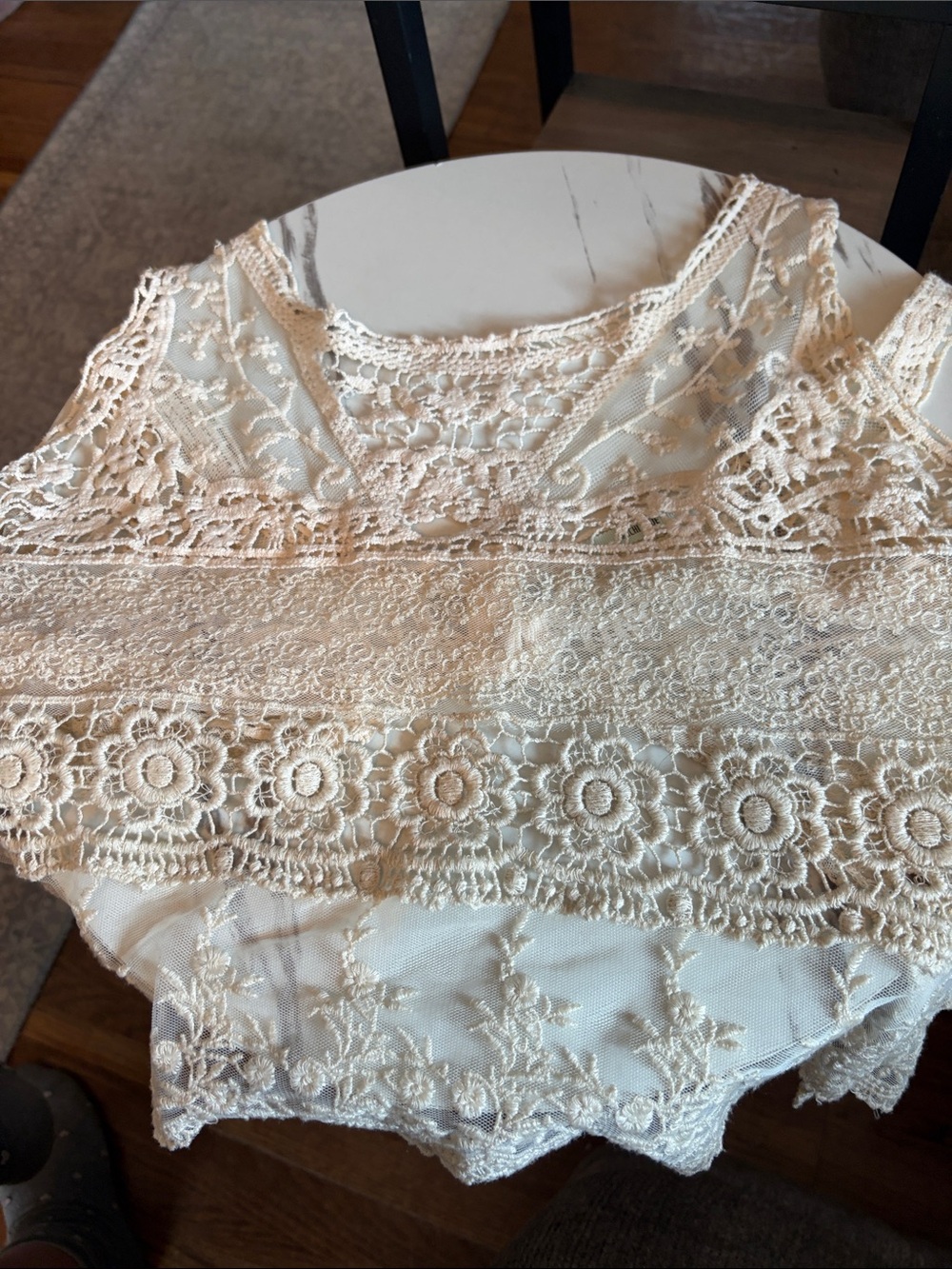 Kimchi Blue Cream Lace Crochet Camisole